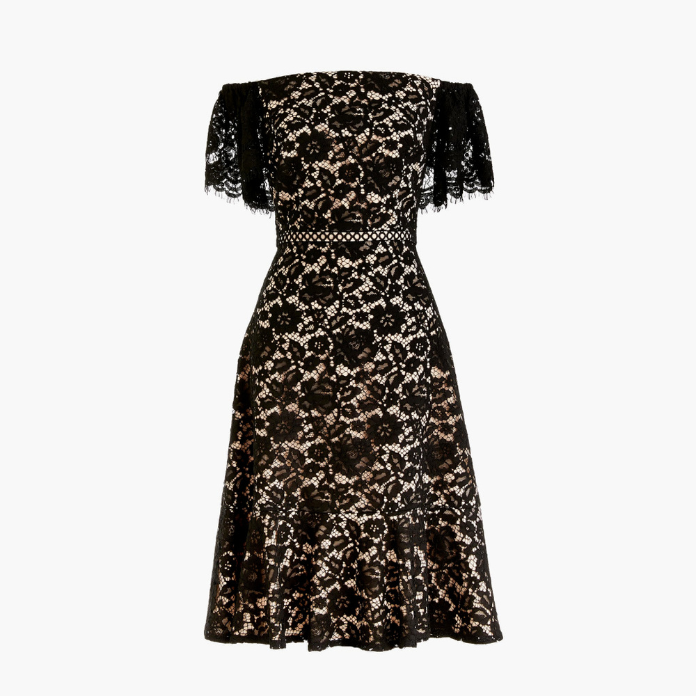 J CREW Off The Shoulder Lace Dress 4P NWT $228